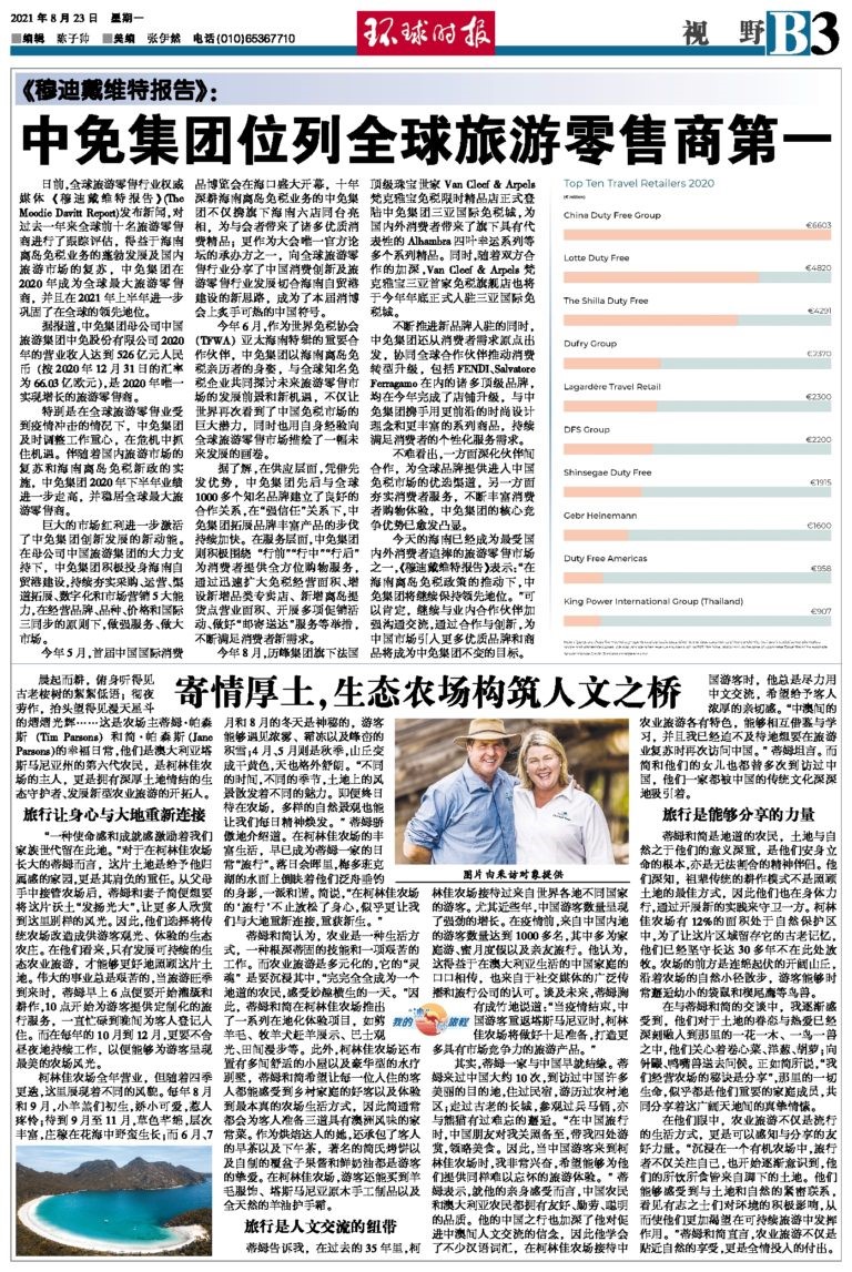 On top of the world: Chinese state media salutes China Duty Free Group’s world number one Moodie Davitt Report travel retailer ranking